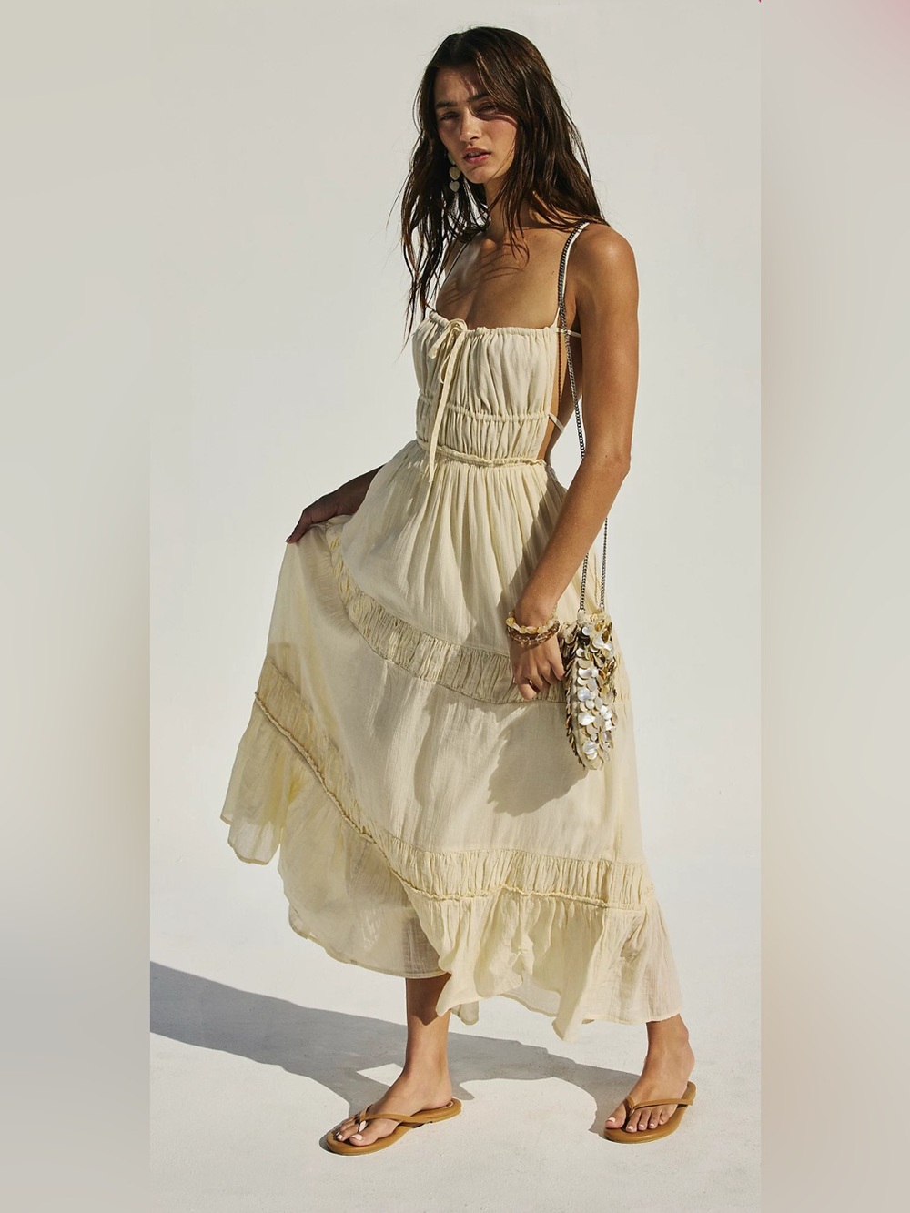 Free People Taking Sides Maxi Dress